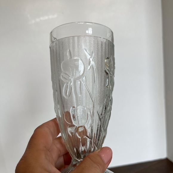 Tumblers with Iris’ and Herringbone Design Set of 4 - Picture 5 of 13